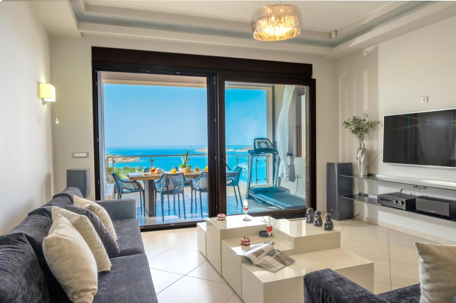 Ferienwohnung Thea Panoramic Sea View Agios Nikolaos Exterior foto