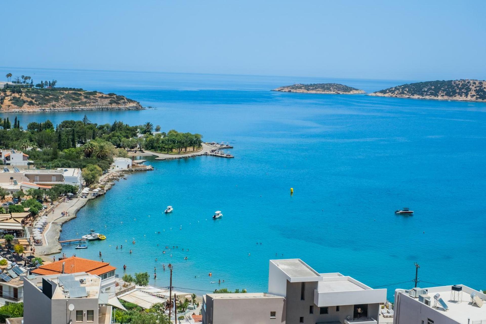 Ferienwohnung Thea Panoramic Sea View Agios Nikolaos Exterior foto