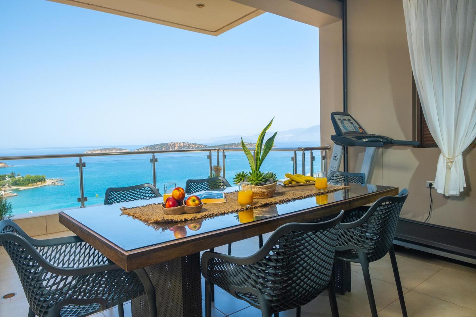 Ferienwohnung Thea Panoramic Sea View Agios Nikolaos Exterior foto