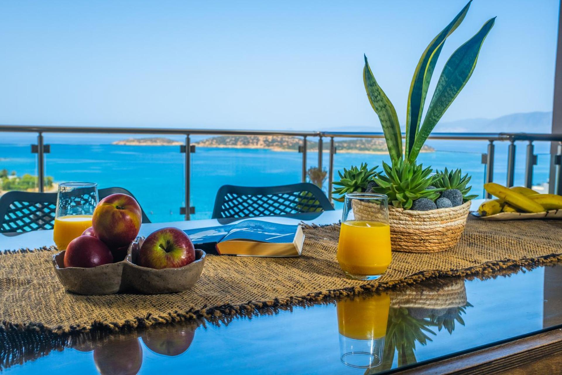 Ferienwohnung Thea Panoramic Sea View Agios Nikolaos Exterior foto